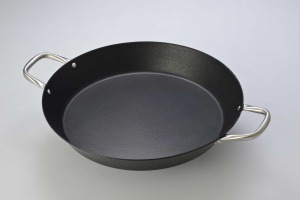 Black Steel Paella Pan