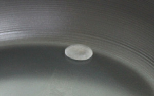 Water droplet during film boiling