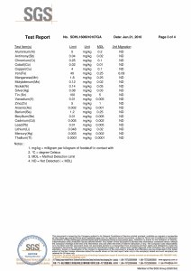 LFGB Professional Steel Testing Report 3