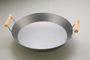 Grey Steel Paella Pan